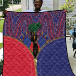 Afro Haiti Heritage Month Quilt Zipper Stylized