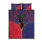 Afro Haiti Heritage Month Quilt Bed Set Zipper Stylized