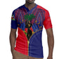 Afro Haiti Heritage Month Rugby Jersey Zipper Stylized