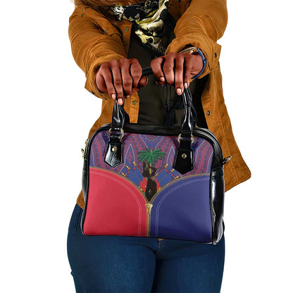 Afro Haiti Heritage Month Shoulder Handbag Zipper Stylized