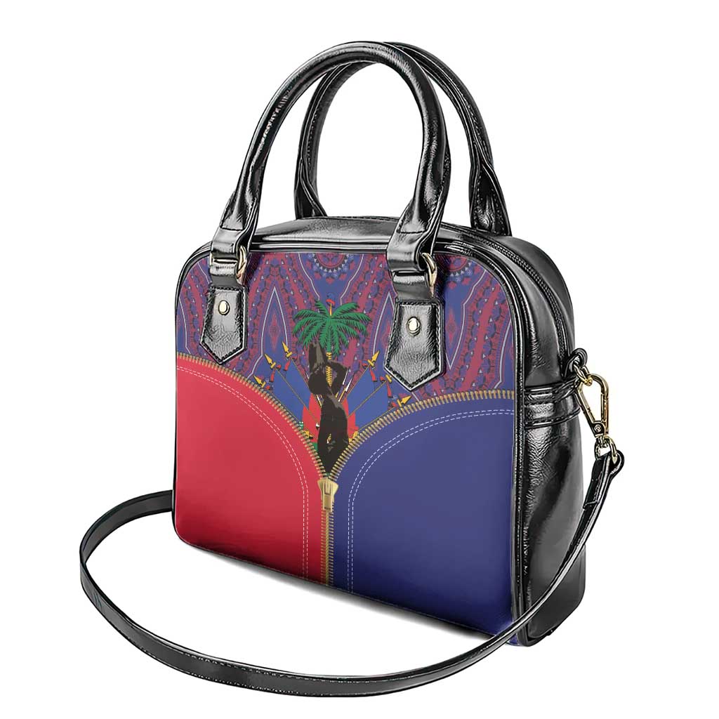 Afro Haiti Heritage Month Shoulder Handbag Zipper Stylized