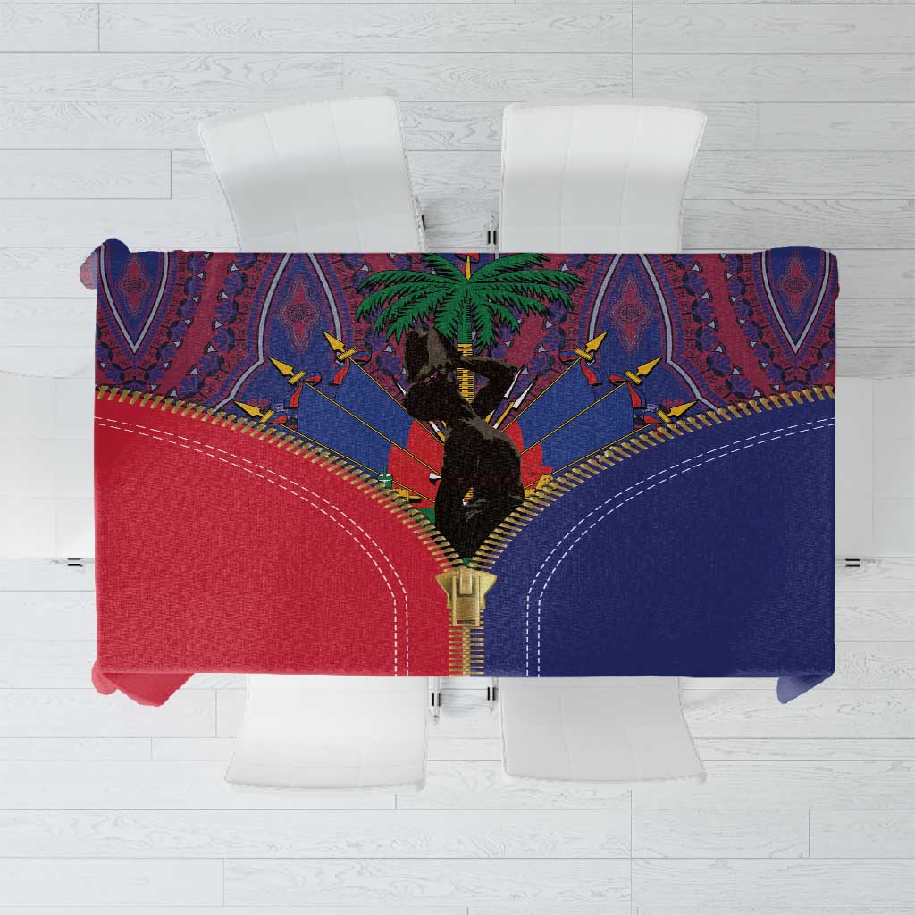 Afro Haiti Heritage Month Tablecloth Zipper Stylized