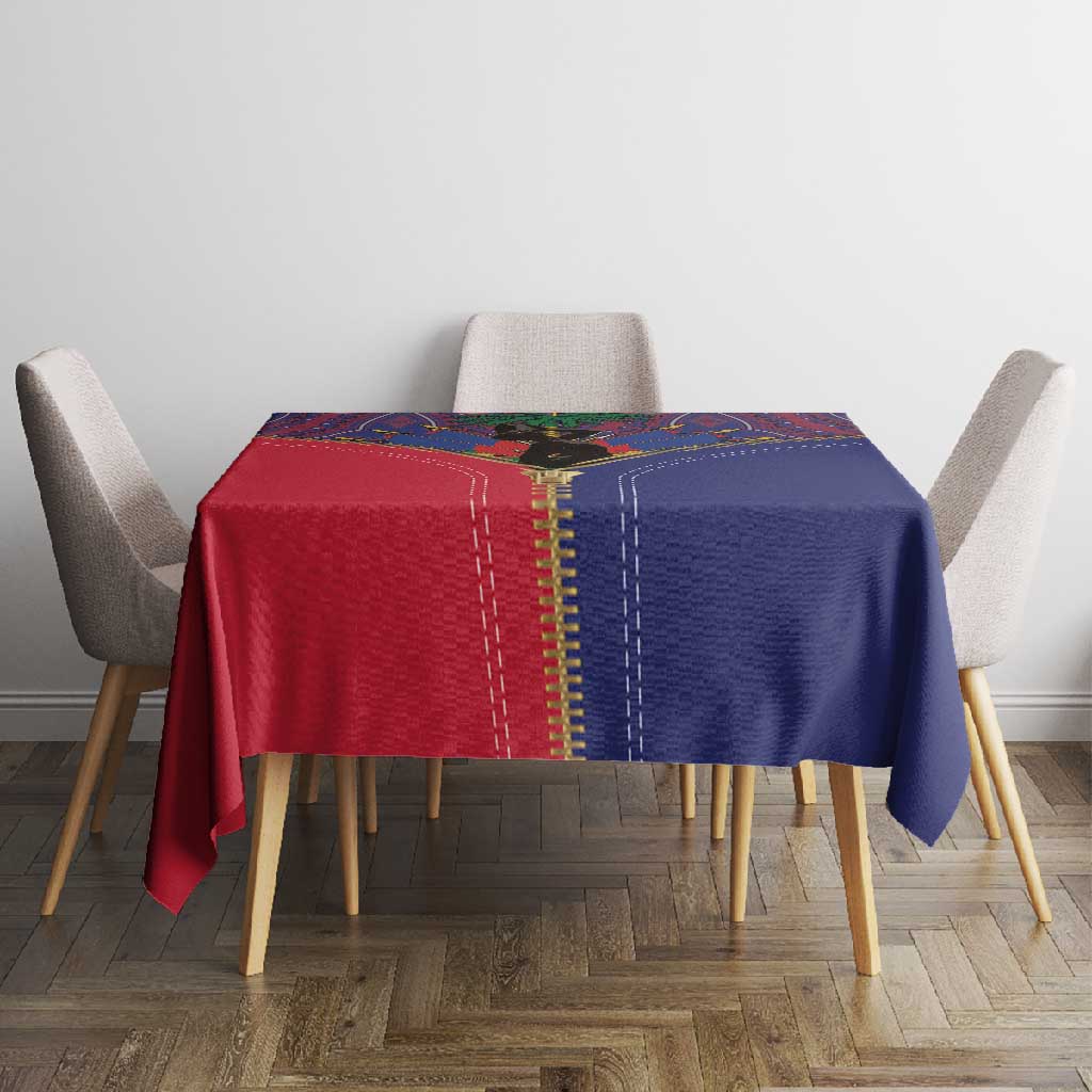 Afro Haiti Heritage Month Tablecloth Zipper Stylized