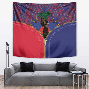 Afro Haiti Heritage Month Tapestry Zipper Stylized