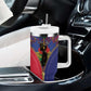 Afro Haiti Heritage Month Tumbler With Handle Zipper Stylized