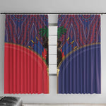Afro Haiti Heritage Month Window Curtain Zipper Stylized