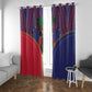 Afro Haiti Heritage Month Window Curtain Zipper Stylized