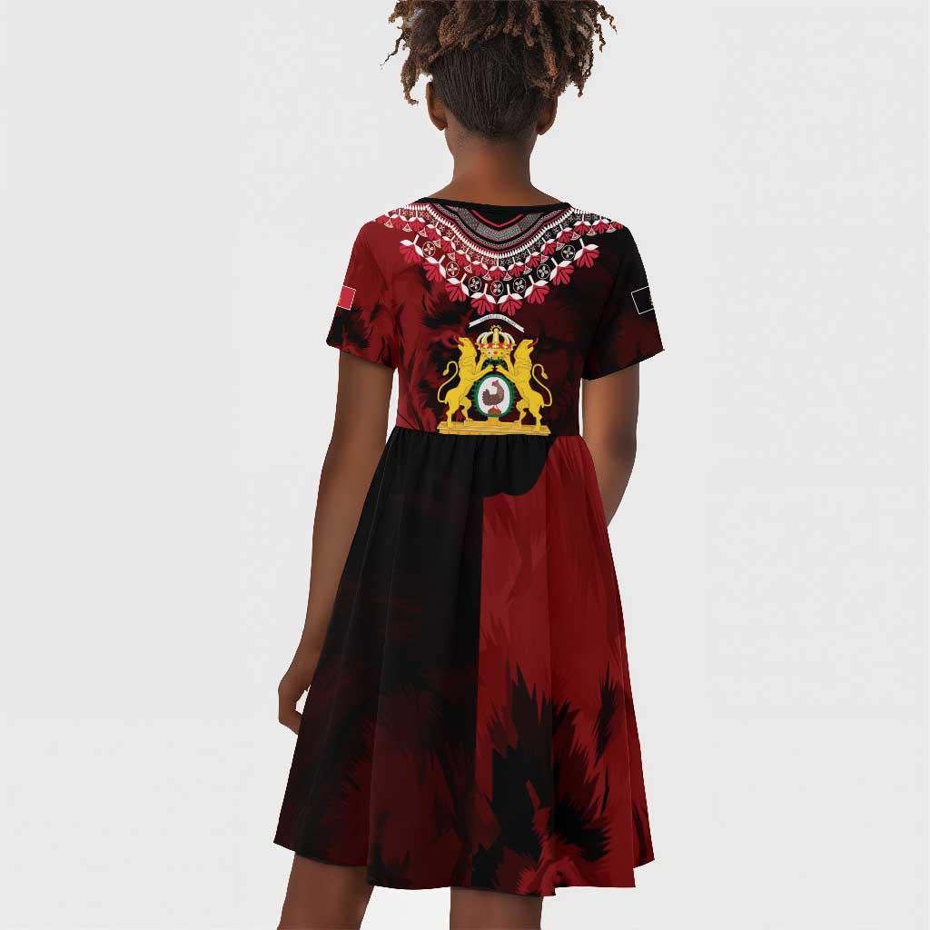 Anpi an Ayiti 1804–1806 Haiti Kid Short Sleeve Dress Liberte ou la Mort!