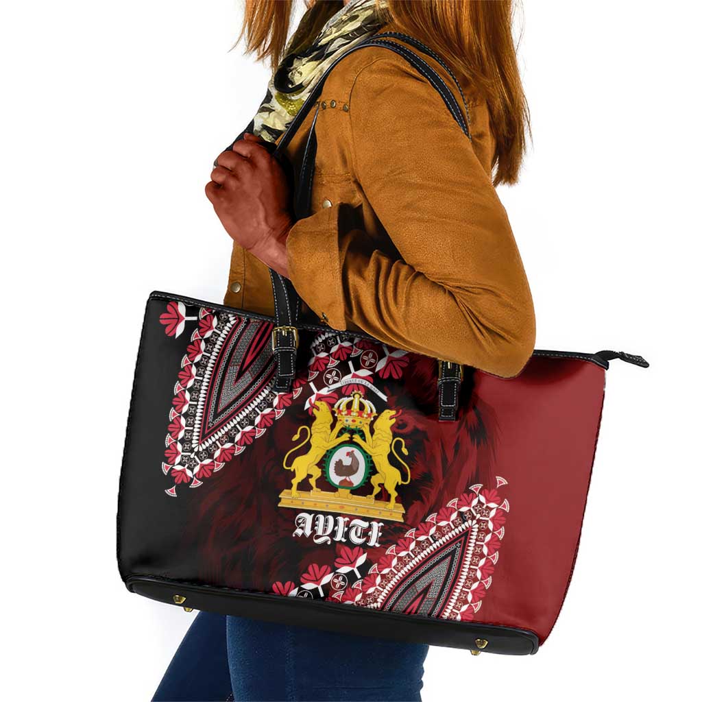 Anpi an Ayiti 1804–1806 Haiti Leather Tote Bag Liberte ou la Mort!