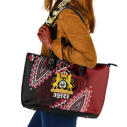 Anpi an Ayiti 1804–1806 Haiti Leather Tote Bag Liberte ou la Mort!