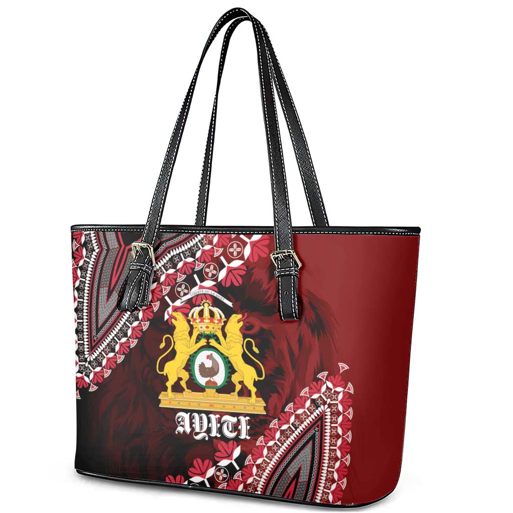 Anpi an Ayiti 1804–1806 Haiti Leather Tote Bag Liberte ou la Mort!