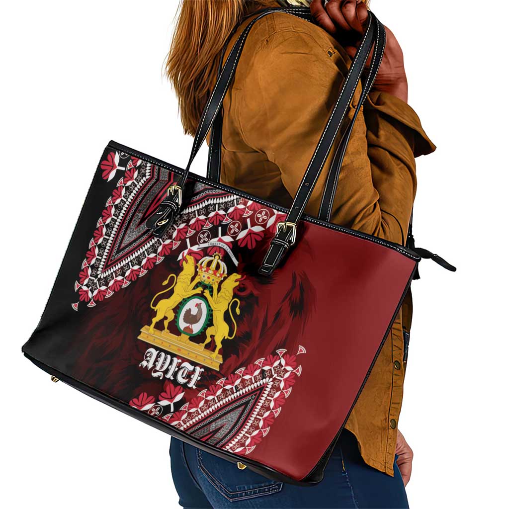 Anpi an Ayiti 1804–1806 Haiti Leather Tote Bag Liberte ou la Mort!