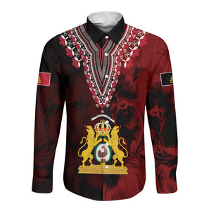 Anpi an Ayiti 1804–1806 Haiti Long Sleeve Button Shirt Liberte ou la Mort!