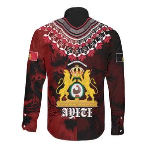 Anpi an Ayiti 1804–1806 Haiti Long Sleeve Button Shirt Liberte ou la Mort!