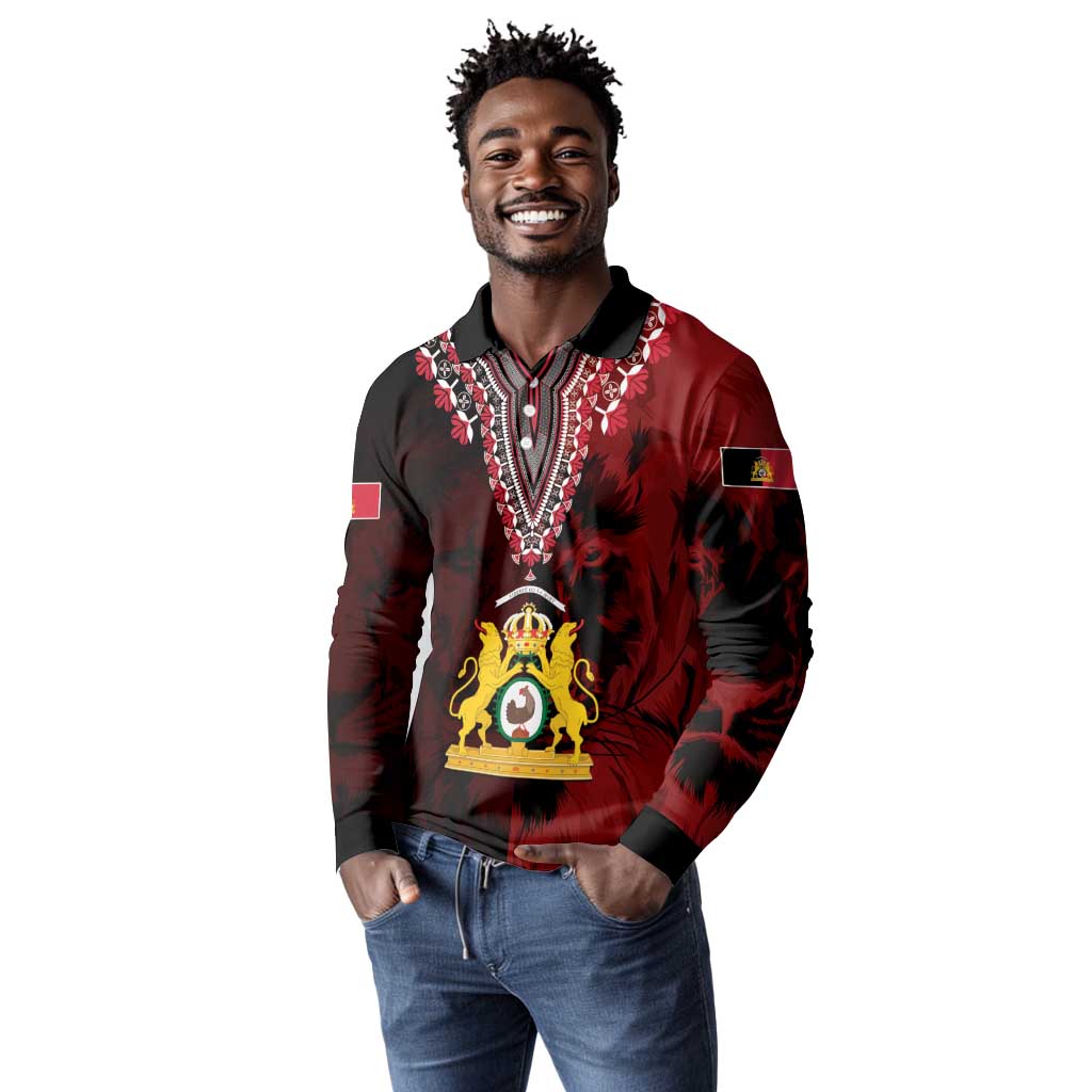 Anpi an Ayiti 1804–1806 Haiti Long Sleeve Polo Shirt Liberte ou la Mort!