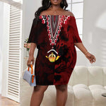 Anpi an Ayiti 1804–1806 Haiti Off Shoulder Short Dress Liberte ou la Mort!