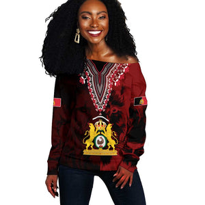 Anpi an Ayiti 1804–1806 Haiti Off Shoulder Sweater Liberte ou la Mort!
