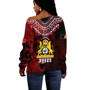Anpi an Ayiti 1804–1806 Haiti Off Shoulder Sweater Liberte ou la Mort!