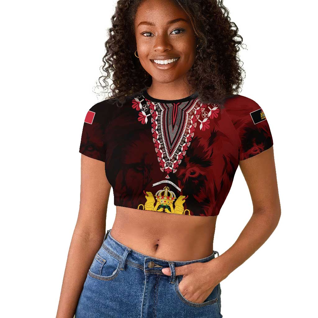 Anpi an Ayiti 1804–1806 Haiti Raglan Cropped T shirt Liberte ou la Mort!