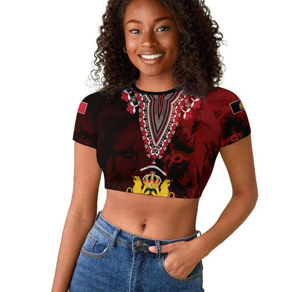 Anpi an Ayiti 1804–1806 Haiti Raglan Cropped T shirt Liberte ou la Mort!