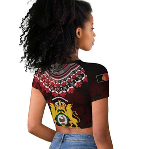 Anpi an Ayiti 1804–1806 Haiti Raglan Cropped T shirt Liberte ou la Mort!