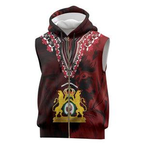 Anpi an Ayiti 1804–1806 Haiti Sleeveless Zip Hoodie Liberte ou la Mort! - African Pride