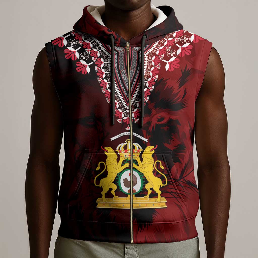 Anpi an Ayiti 1804–1806 Haiti Sleeveless Zip Hoodie Liberte ou la Mort! - African Pride