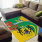 Gabon Independence Day Area Rug Gabonaise Flamboyant African Pattern