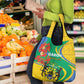 Gabon Independence Day Grocery Bag Gabonaise Flamboyant African Pattern