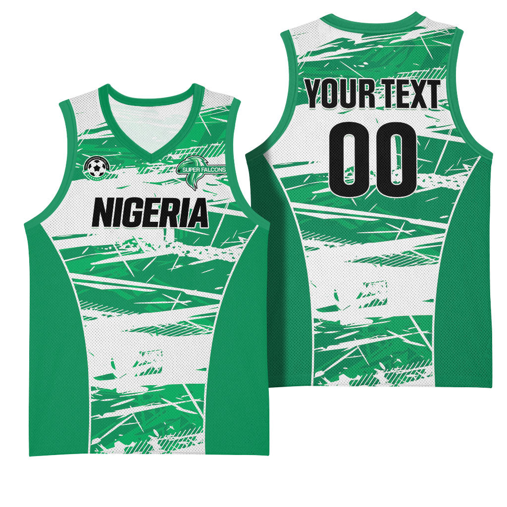 Custom Nigeria 2026 Football Basketball Jersey Go Super Falcons