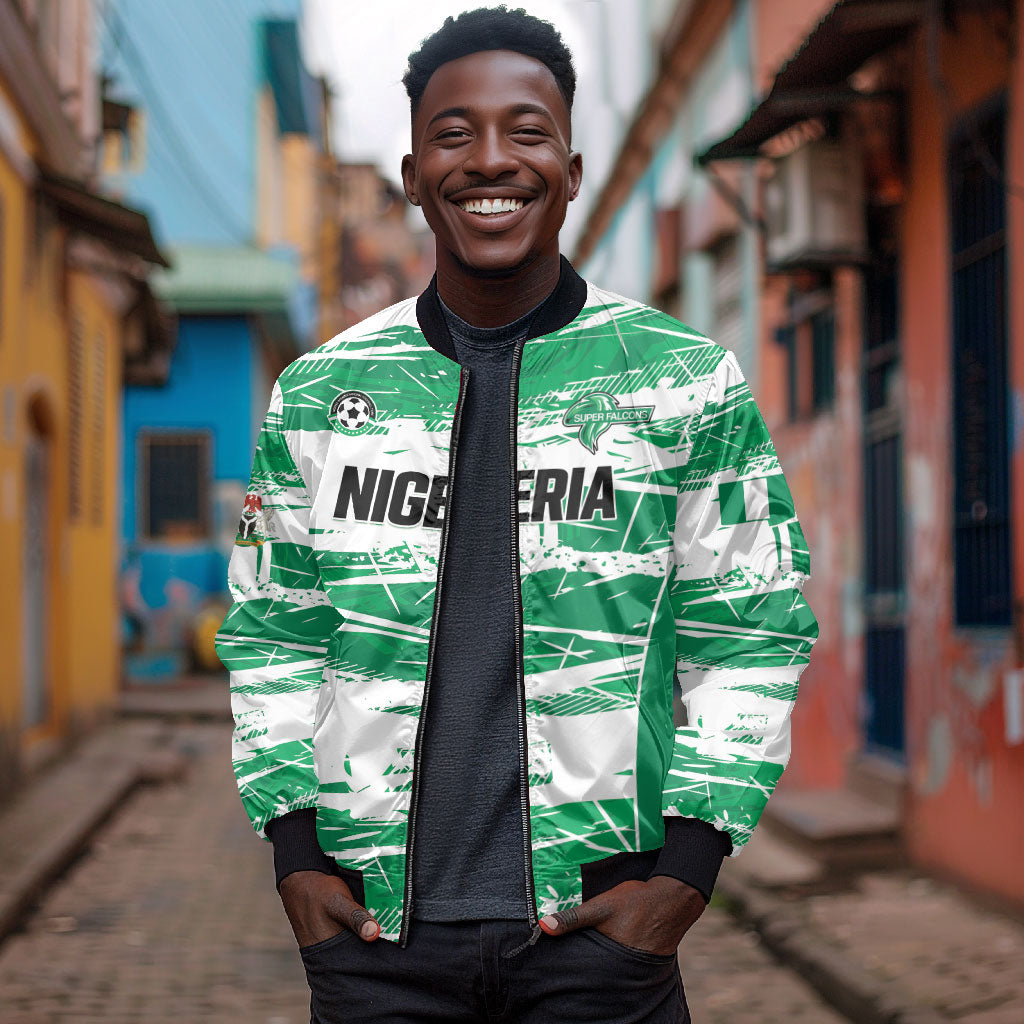 Custom Nigeria 2026 Football Bomber Jacket Go Super Falcons