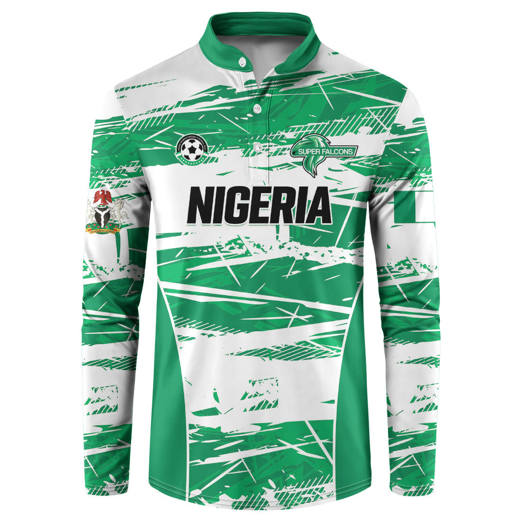 Custom Nigeria 2026 Football Button Sweatshirt Go Super Falcons