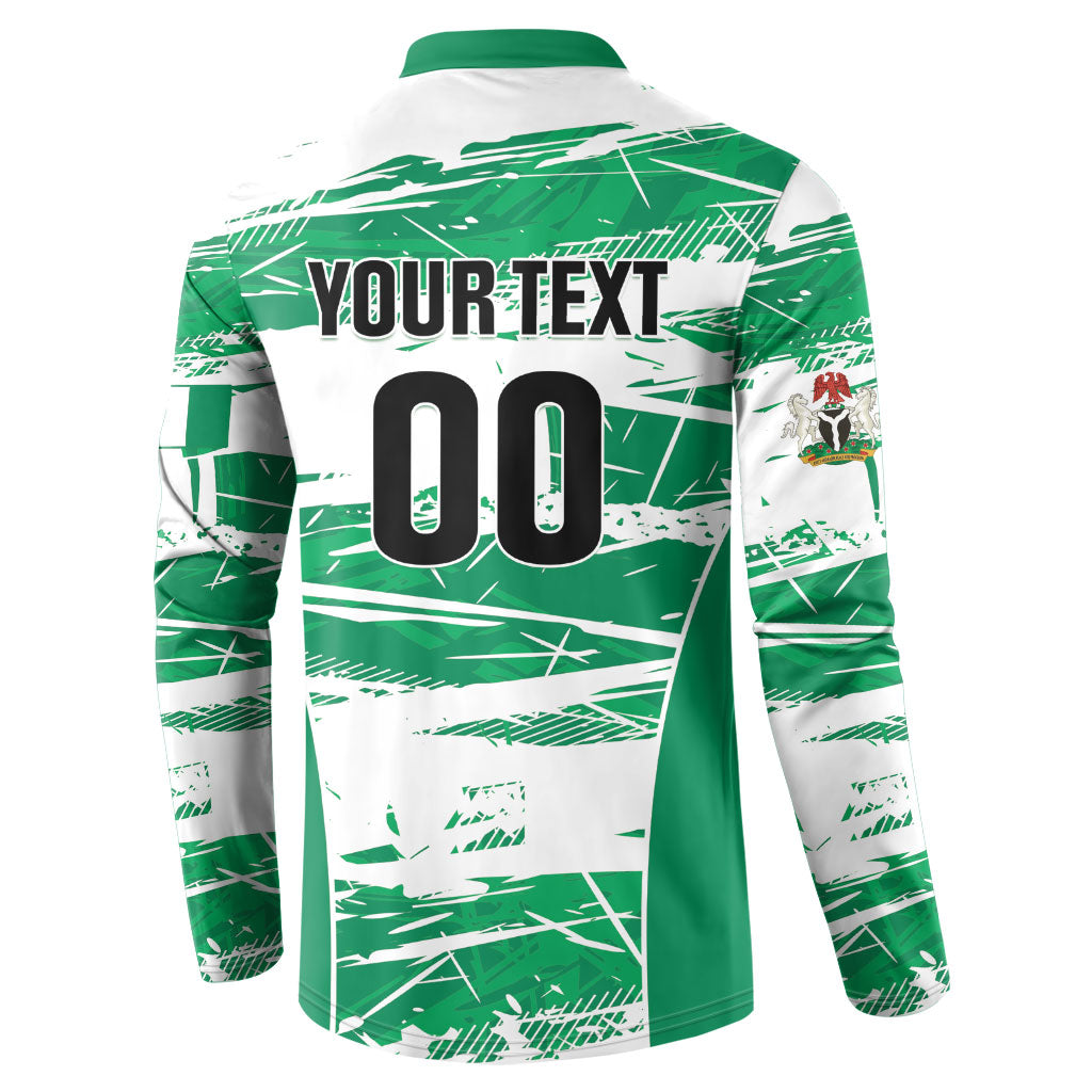 Custom Nigeria 2026 Football Button Sweatshirt Go Super Falcons