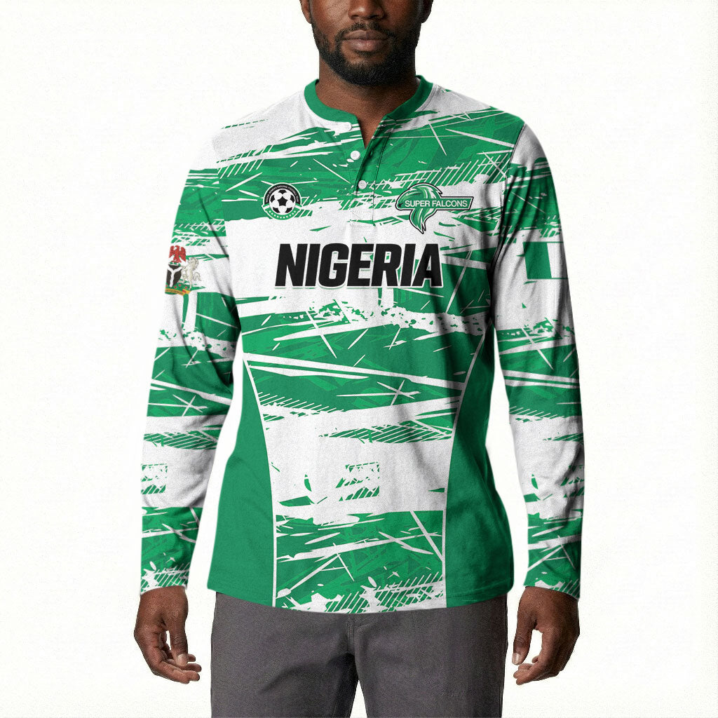 Custom Nigeria 2026 Football Button Sweatshirt Go Super Falcons