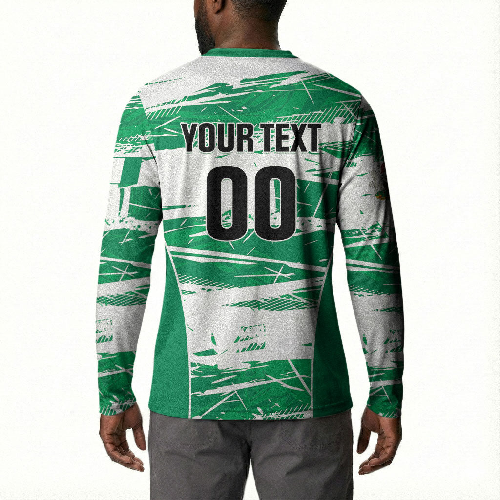 Custom Nigeria 2026 Football Button Sweatshirt Go Super Falcons
