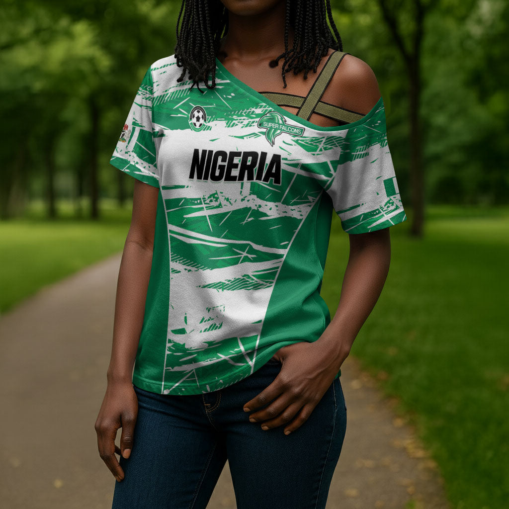 Custom Nigeria 2026 Football Cross Shoulder Shirt Go Super Falcons