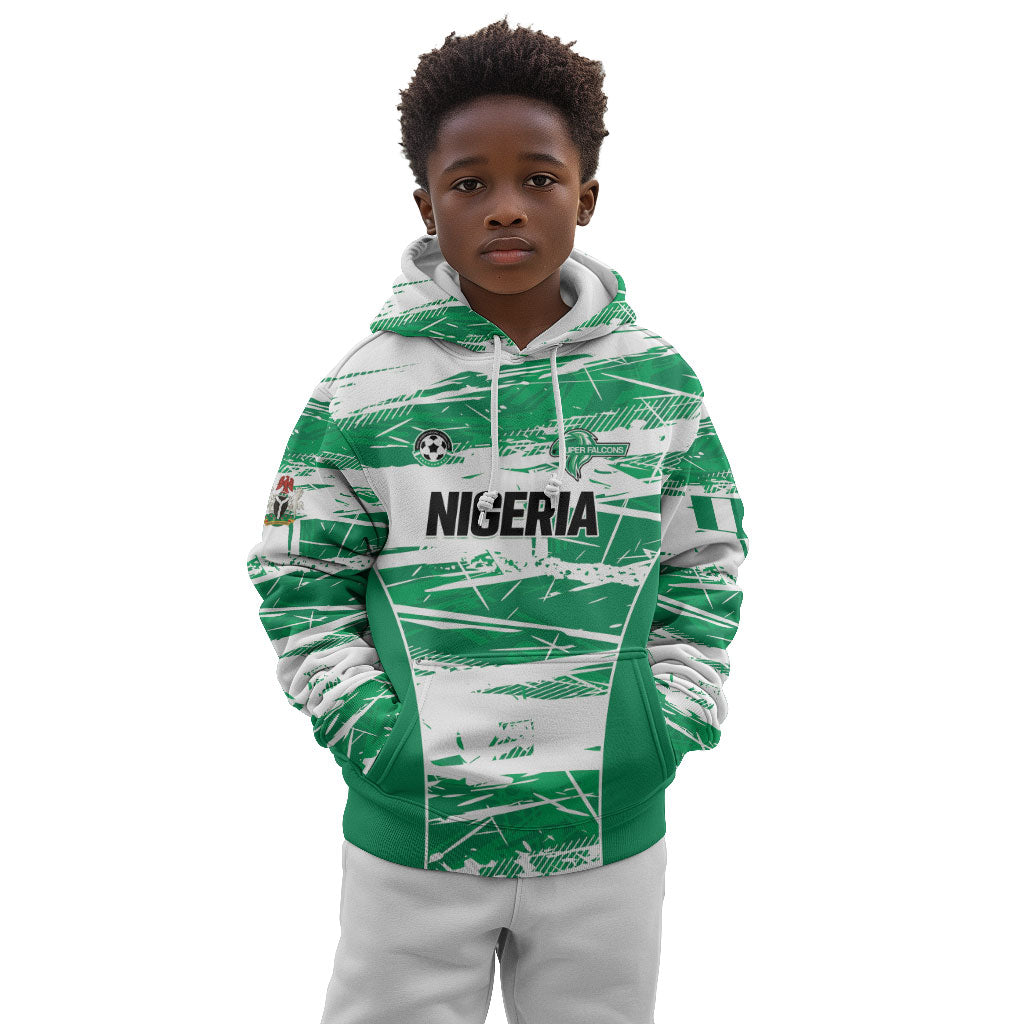 Custom Nigeria 2026 Football Kid Hoodie Go Super Falcons