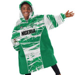 Custom Nigeria 2026 Football Kid Wearable Blanket Hoodie Go Super Falcons