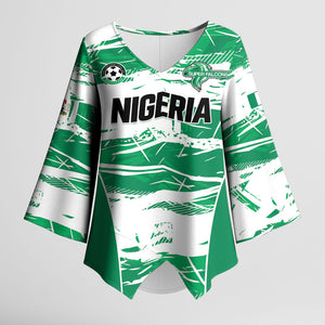 Custom Nigeria 2026 Football Kimono Sleeve Blouse Go Super Falcons