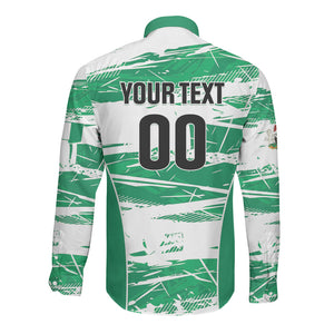 Custom Nigeria 2026 Football Long Sleeve Button Shirt Go Super Falcons