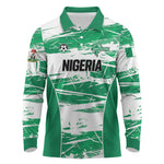 Custom Nigeria 2026 Football Long Sleeve Polo Shirt Go Super Falcons