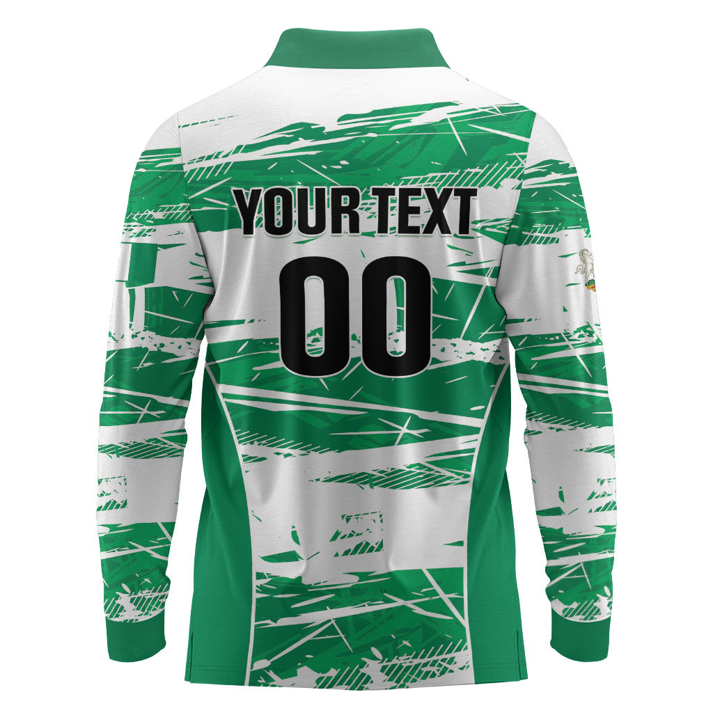 Custom Nigeria 2026 Football Long Sleeve Polo Shirt Go Super Falcons