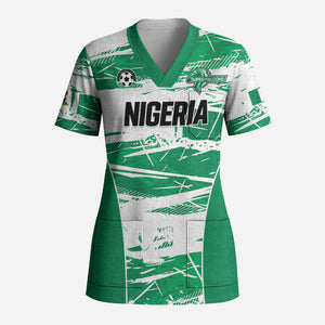 Custom Nigeria 2026 Football Scrub Top Go Super Falcons