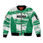 Custom Nigeria 2026 Football Sleeve Zip Bomber Jacket Go Super Falcons