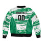 Custom Nigeria 2026 Football Sleeve Zip Bomber Jacket Go Super Falcons