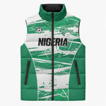 Custom Nigeria 2026 Football Sleeveless Puffer Jacket Go Super Falcons
