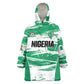 Custom Nigeria 2026 Football Wearable Blanket Hoodie Go Super Falcons