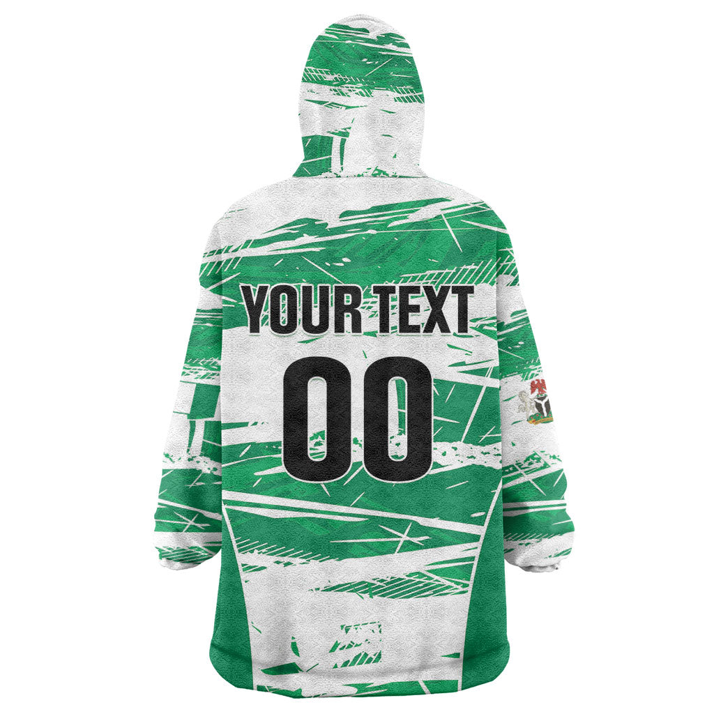 Custom Nigeria 2026 Football Wearable Blanket Hoodie Go Super Falcons