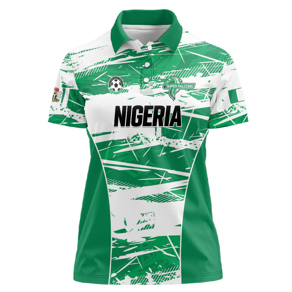 Custom Nigeria 2026 Football Women Polo Shirt Go Super Falcons