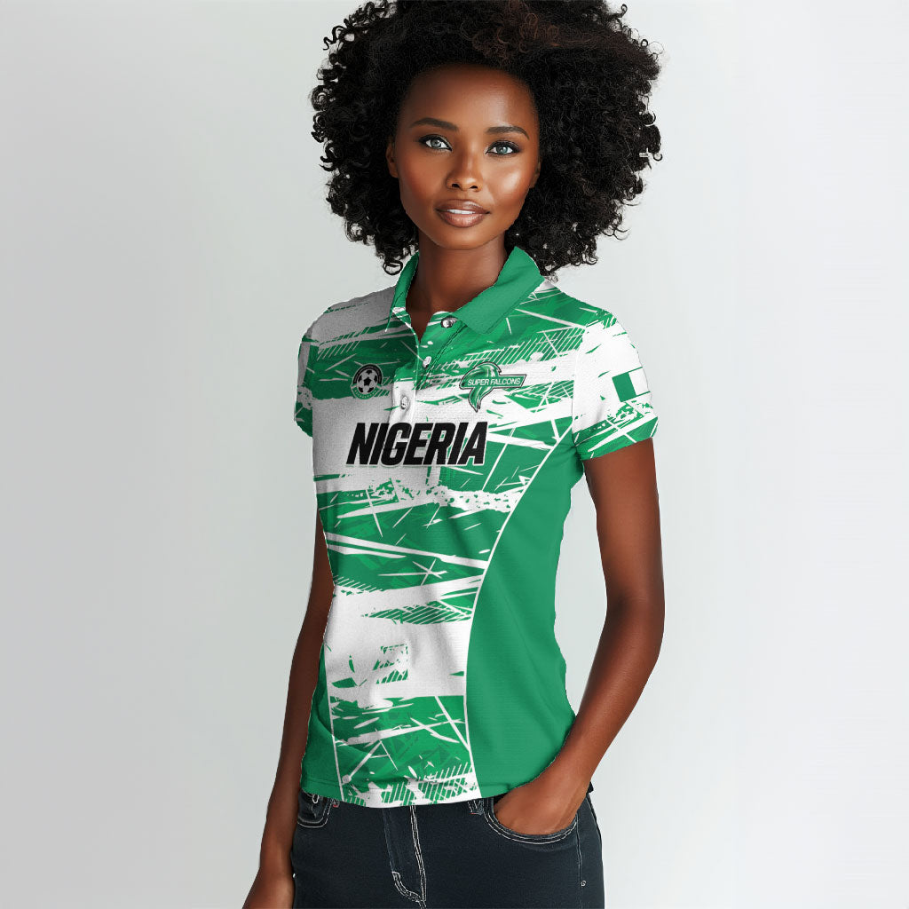 Custom Nigeria 2026 Football Women Polo Shirt Go Super Falcons
